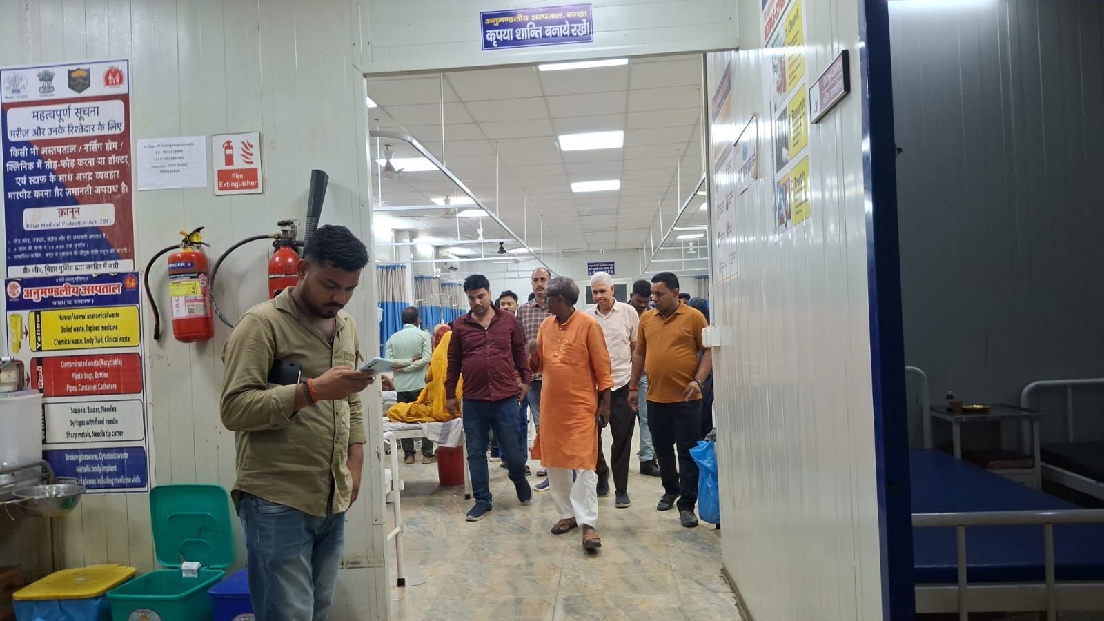 अस्पताल का निरीक्षण करने पहुंचे विधायक राम राम