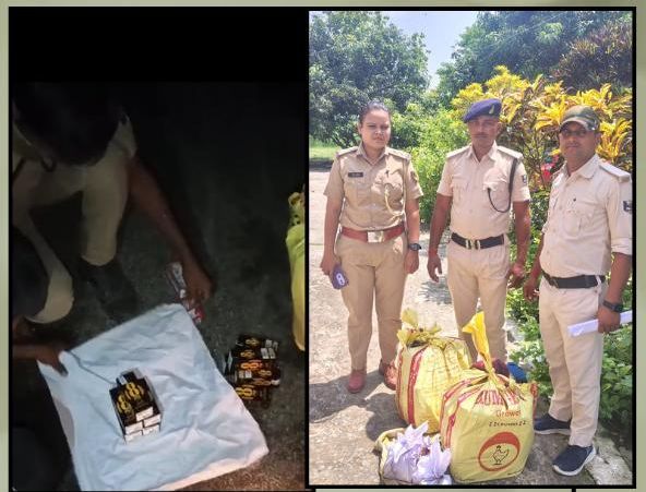 75.8 लीटर देशी और 22.86 लीटर विदेशी शराब बरामद